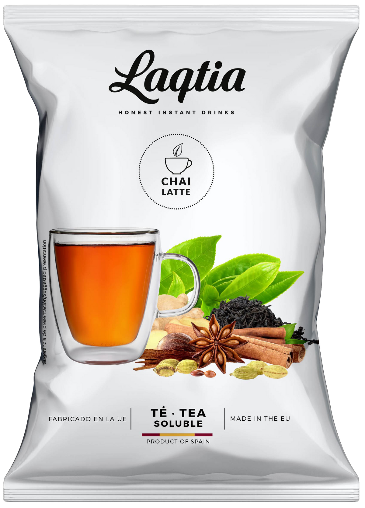 Laqtia chai tea latte powder package